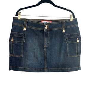 Old Navy '94 Jean Cargo Mini Skirt Size 14